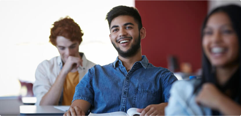 Smiling students